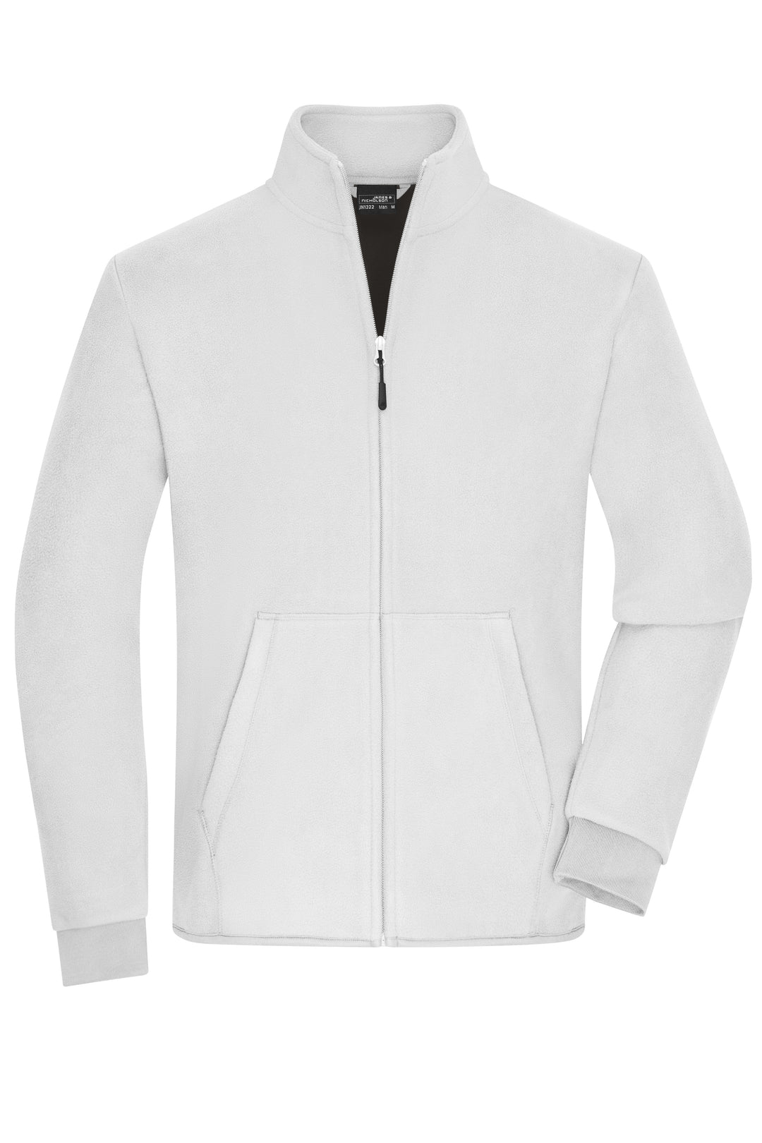 Men's Bonded Fleece Jacket - white/dark-grey