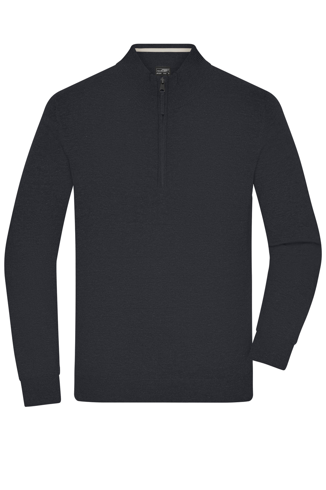 Men's Half-Zip Troyer - black