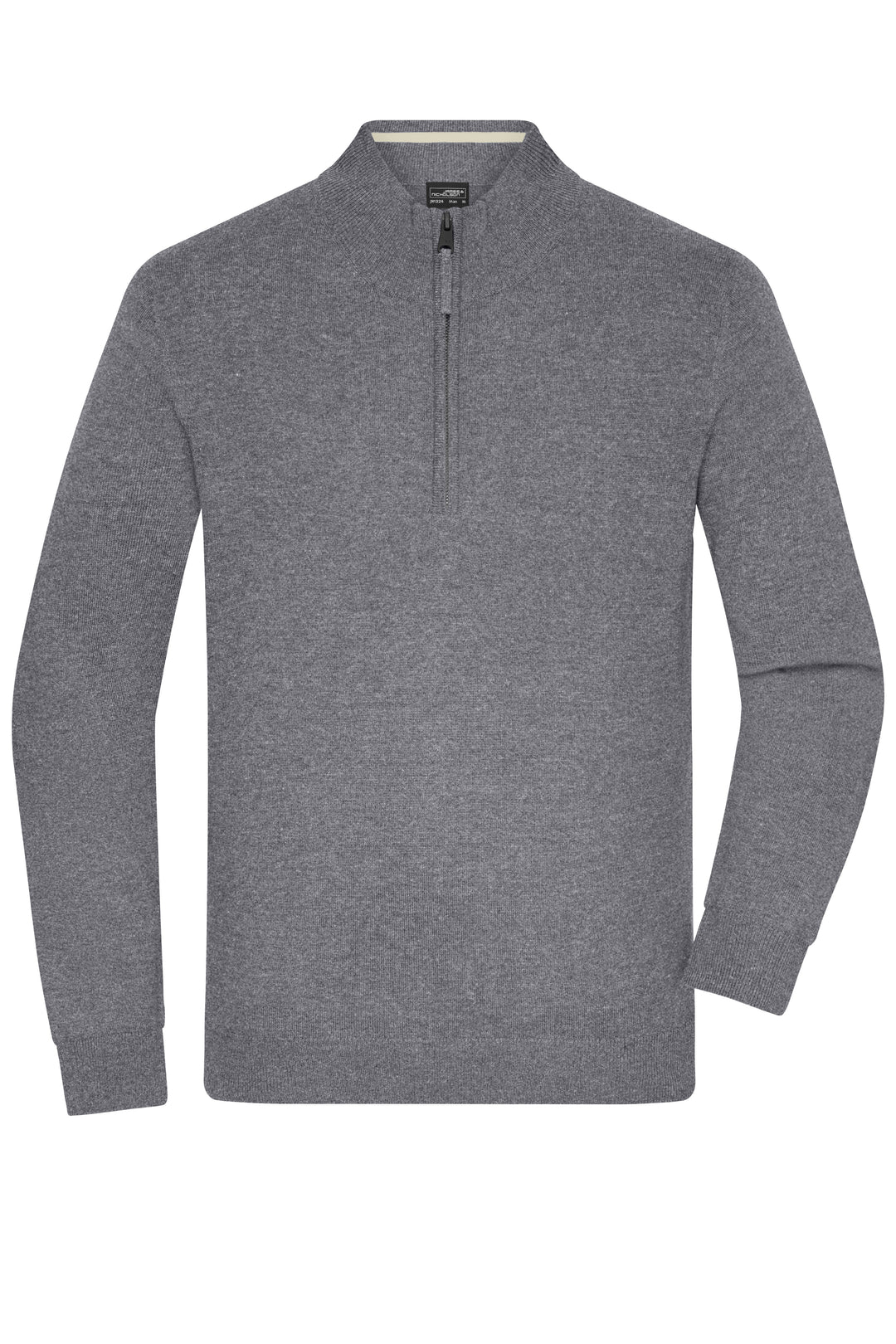 Men's Half-Zip Troyer - grey-heather