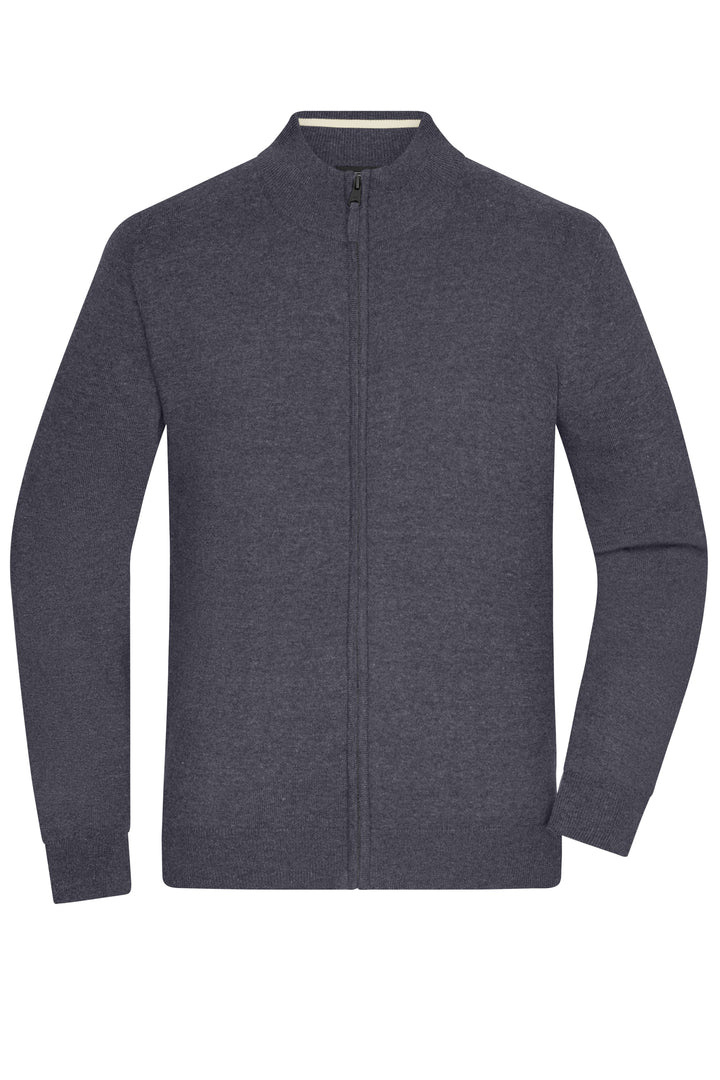 Men's Zip-Cardigan - anthracite-melange