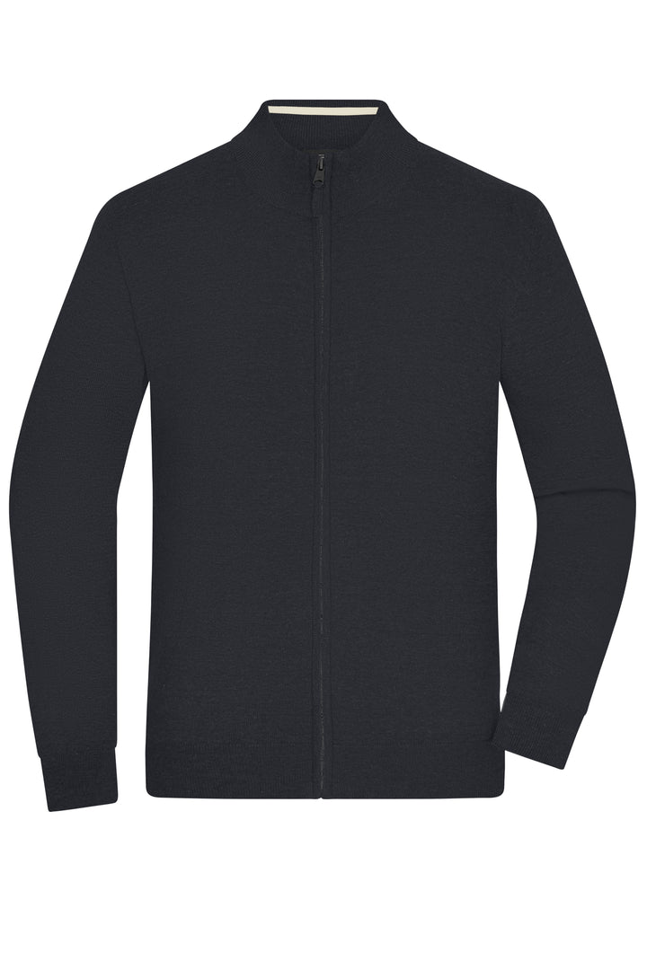 Men's Zip-Cardigan - black