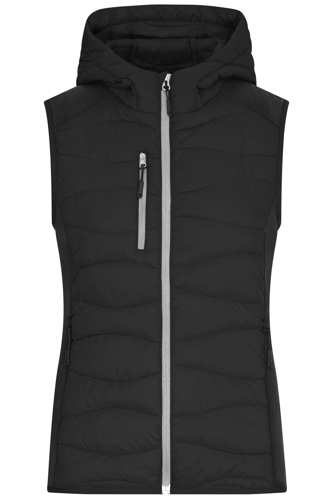 Ladies' Hybrid Vest - black/black