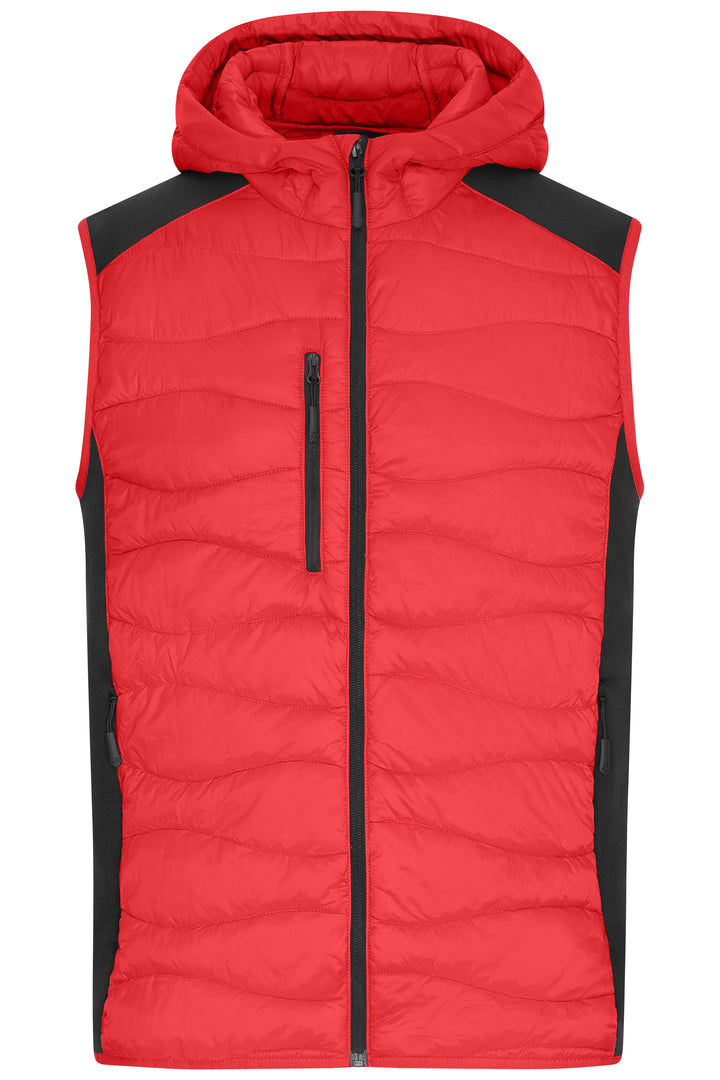 Men's Hybrid Vest - red/black