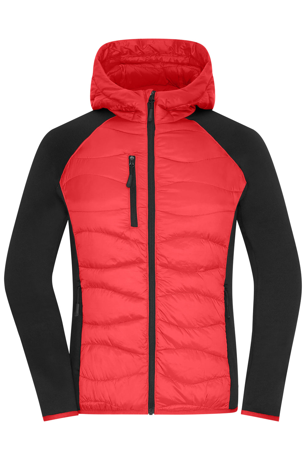 Ladies' Hybrid Jacket - red/black
