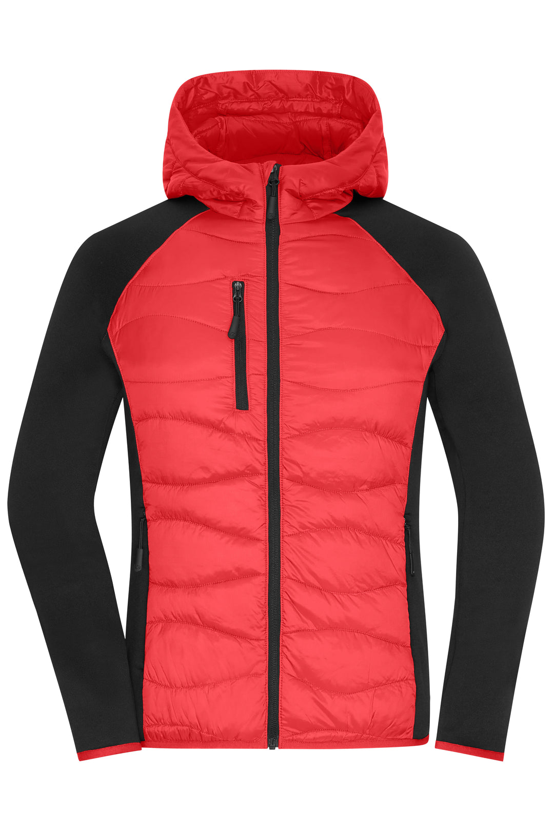 Ladies' Hybrid Jacket - red/black