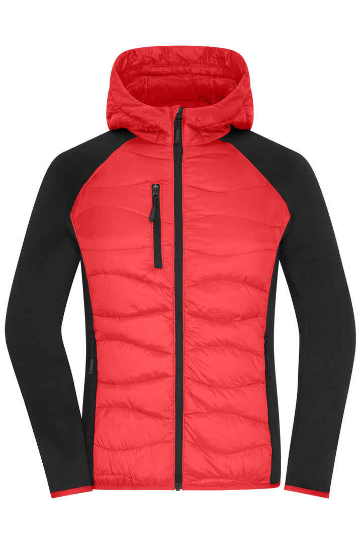 Ladies' Hybrid Jacket - red/black