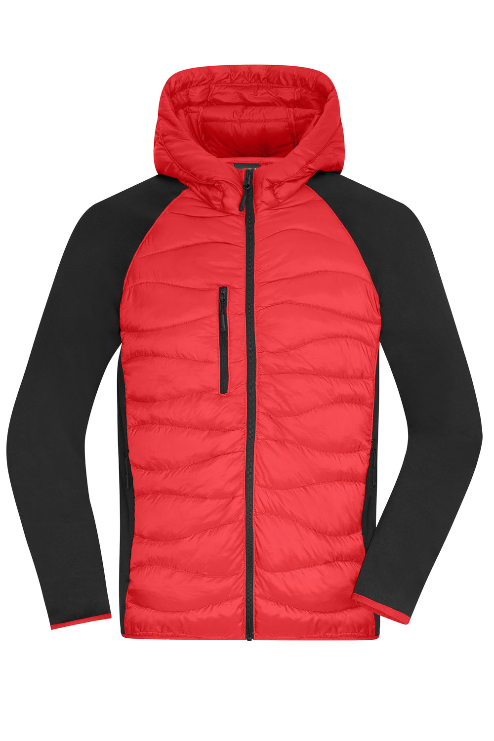 Men's Hybrid Jacket - red/black