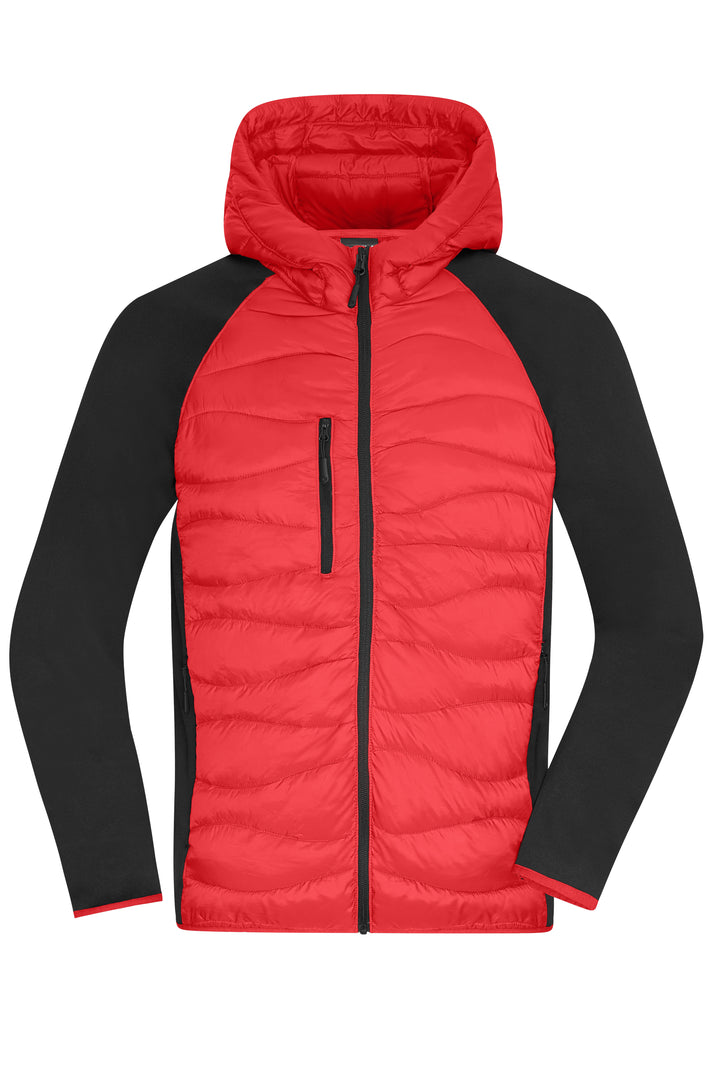 Men's Hybrid Jacket - red/black