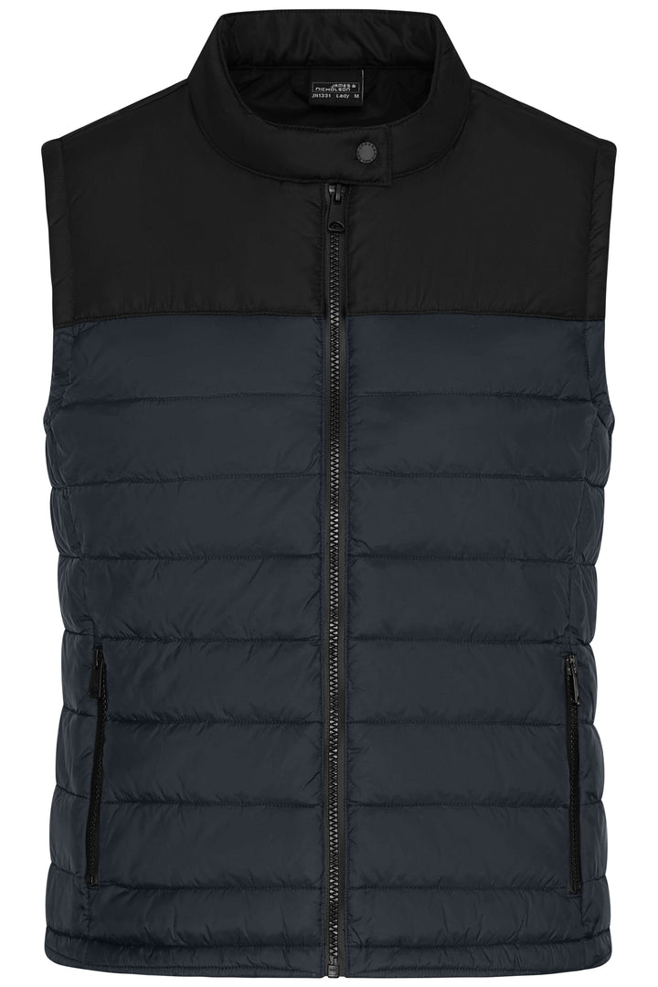 Ladies' Padded Vest - carbon/black