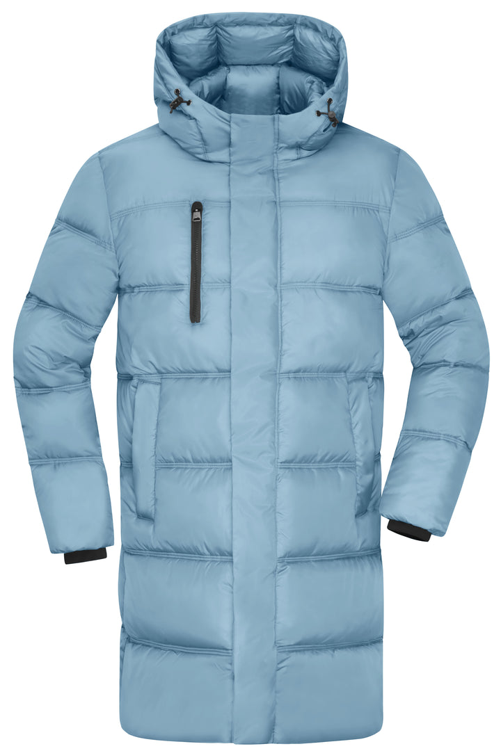 Men's Winter Short Coat - milky-blue