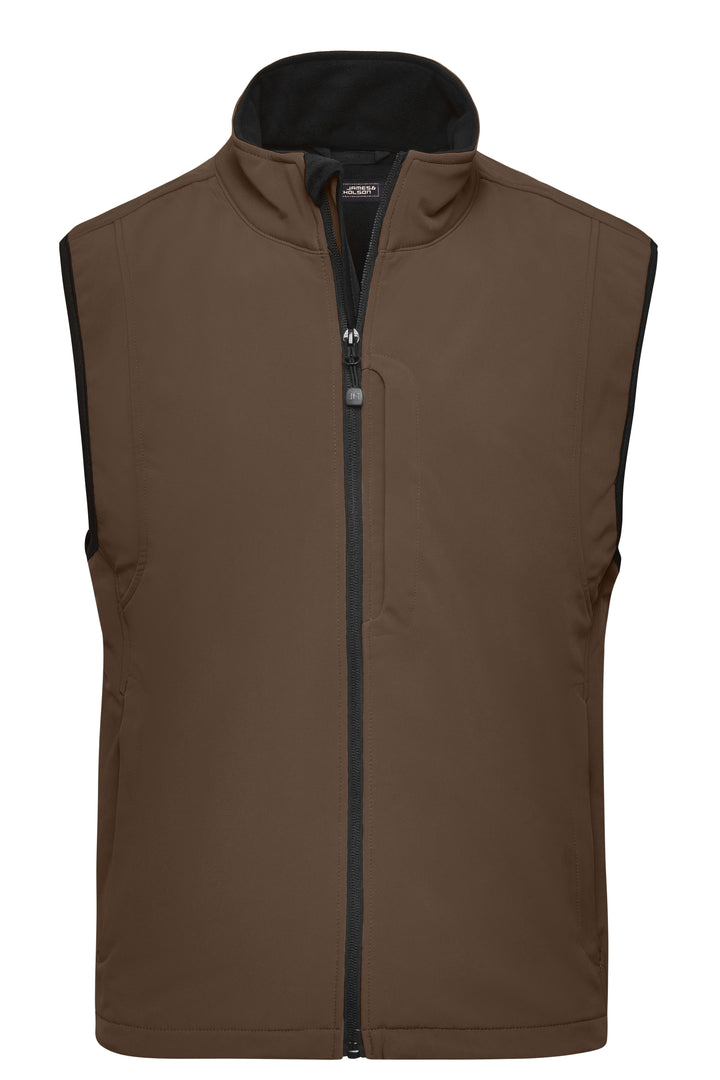 Men's Softshell Vest - brown
