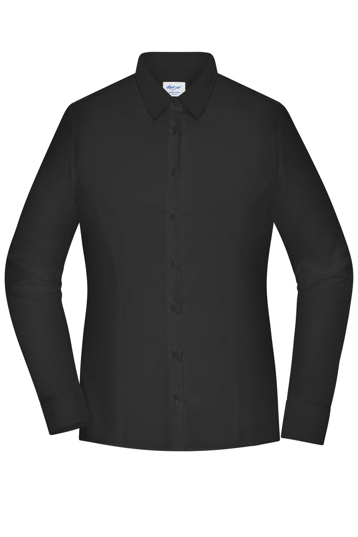 Ladies' Shirt - SLIM FIT - - black
