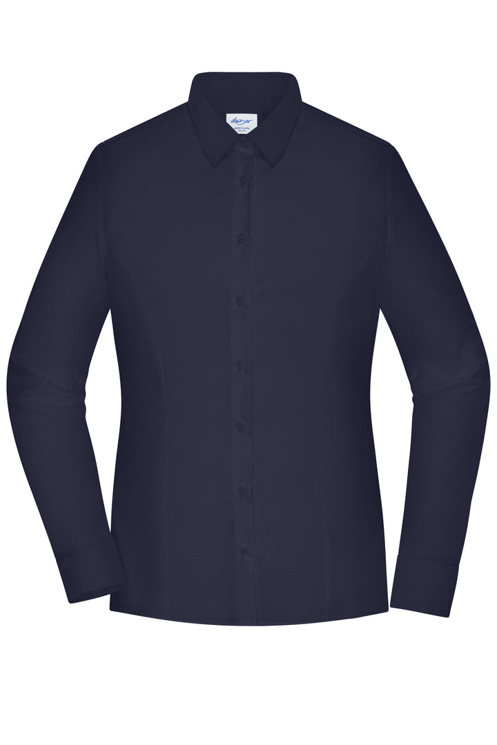 Ladies' Shirt - SLIM FIT - - navy