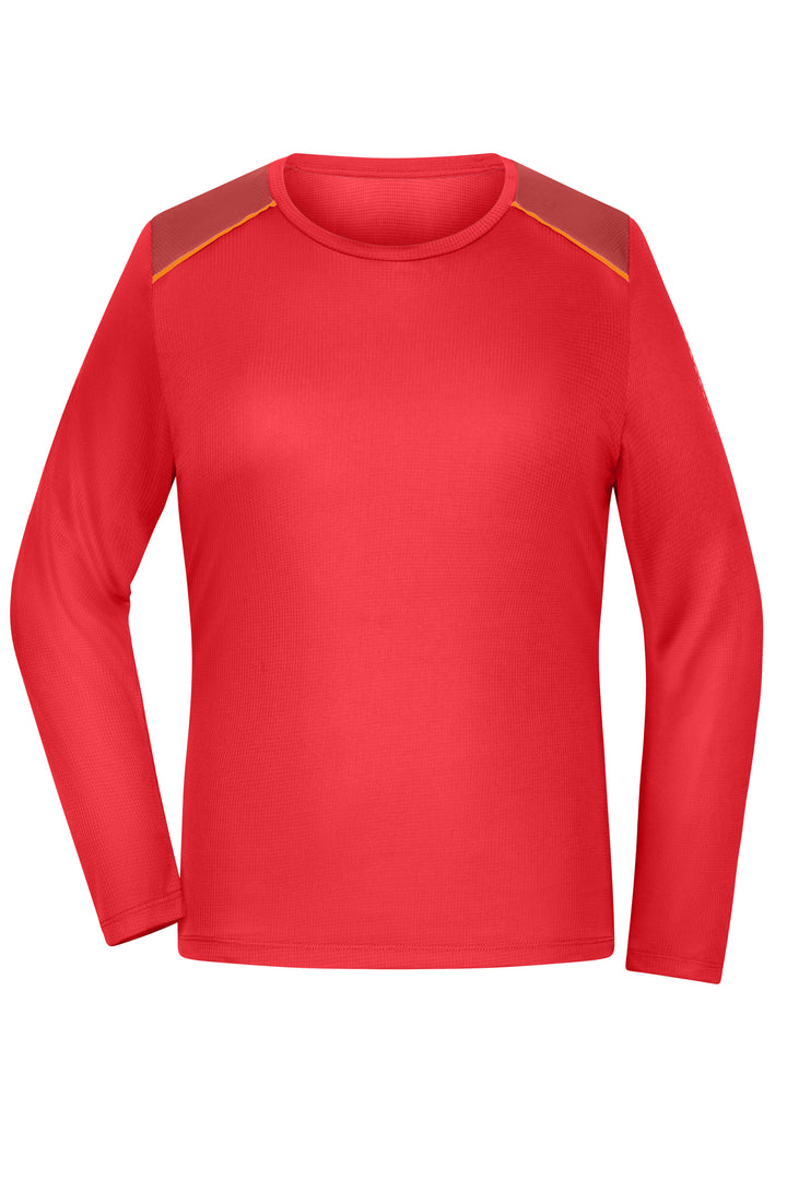 Ladies' Running Shirt Longsleeve GRS - spicy-orange