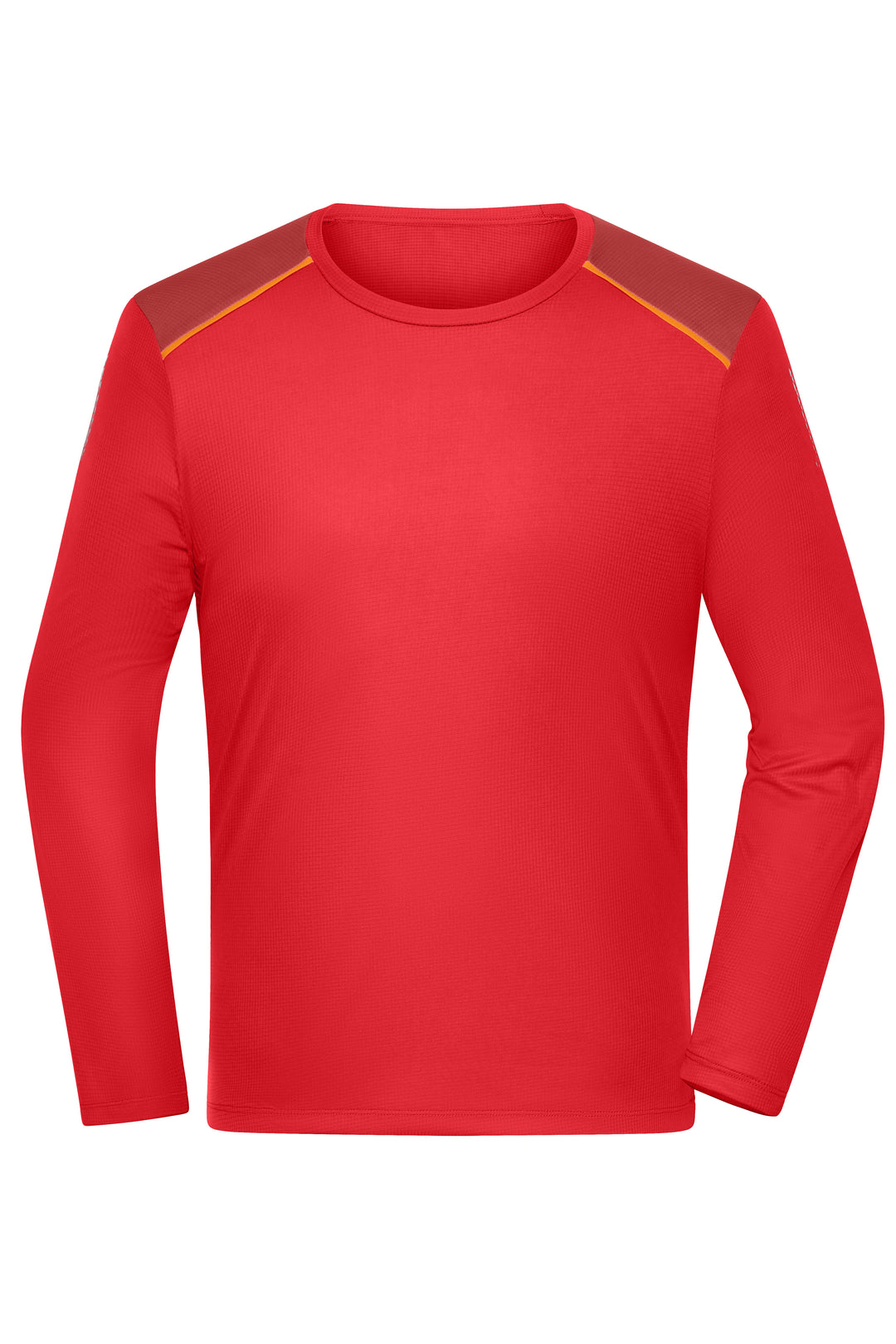 Men's Running Shirt Longsleeve GRS - spicy-orange