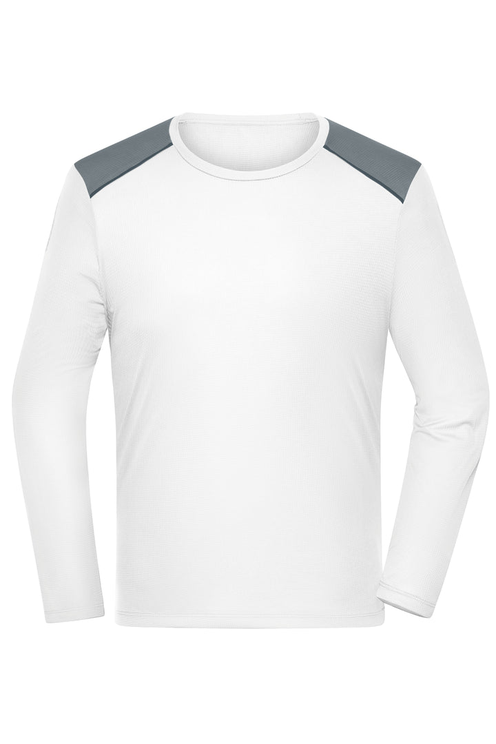 Men's Running Shirt Longsleeve GRS - white