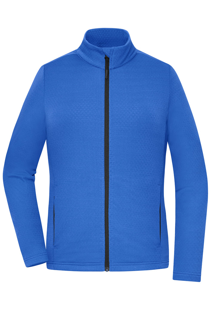 Ladies' Sports Structured Fleece Jacket - peacock-blue