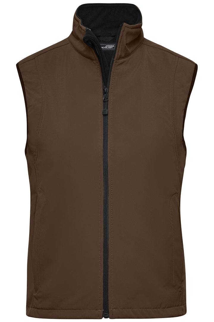 Ladies' Softshell Vest - brown