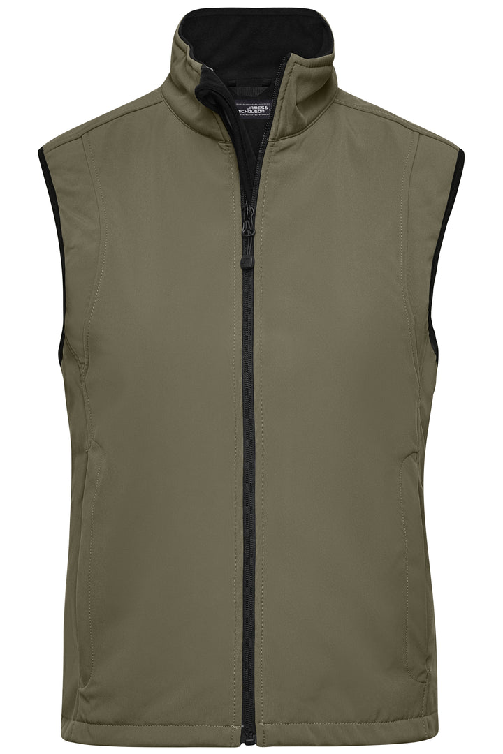 Ladies' Softshell Vest - olive