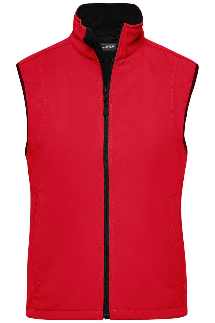 Ladies' Softshell Vest - red