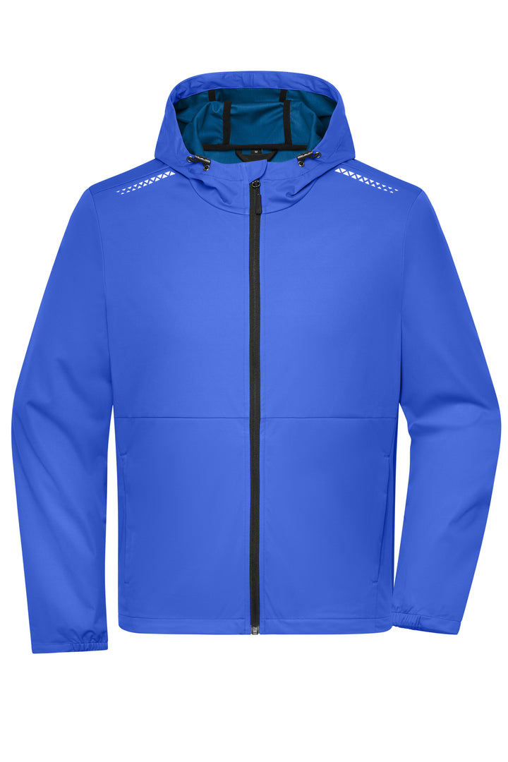 Men's Sports Softshell Jacket - peacock-blue