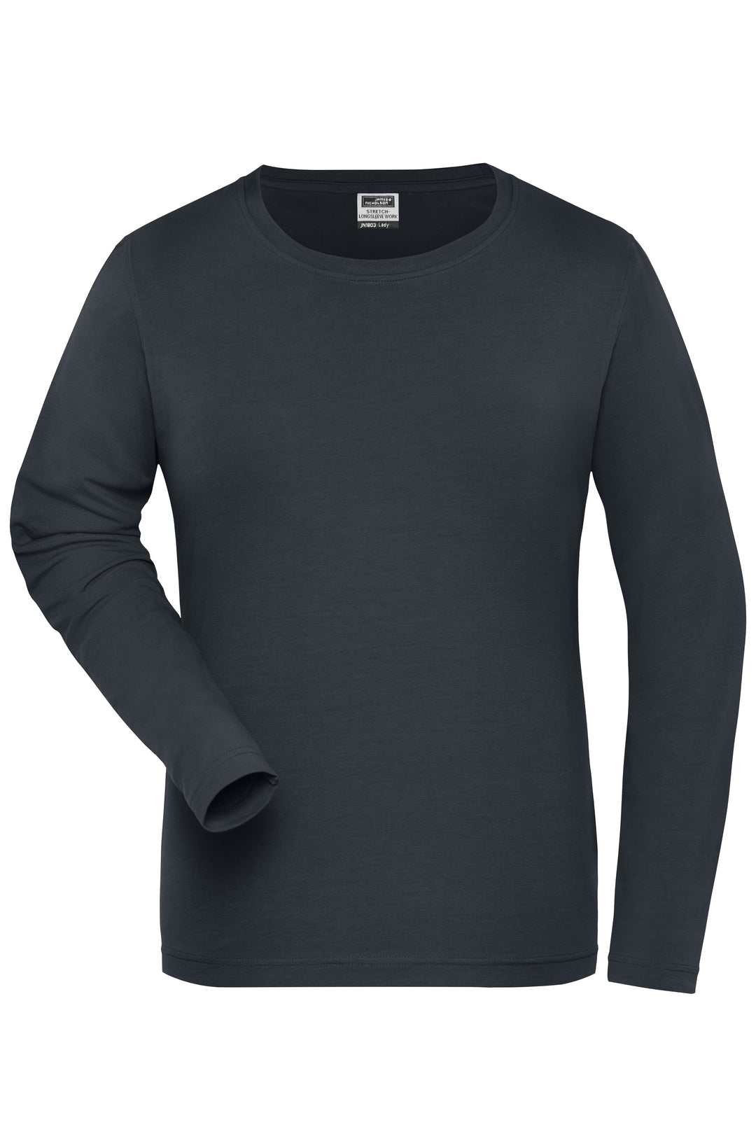 Ladies' ORGANIC Stretch-Longsleeve - carbon