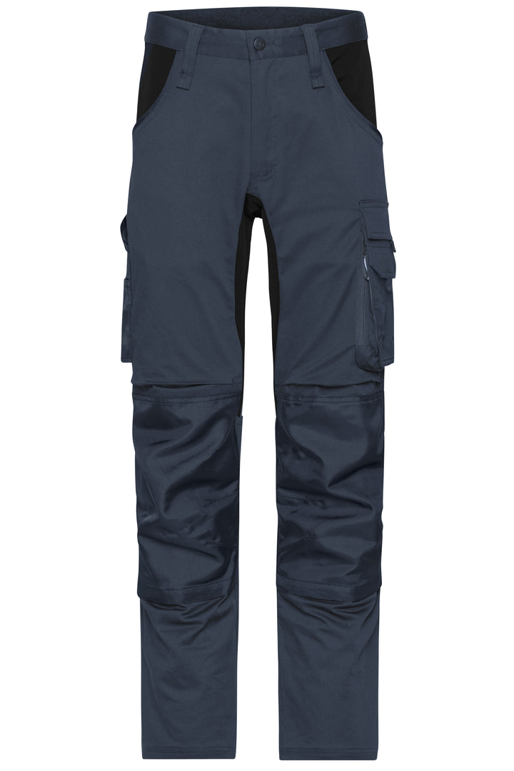 Workwear Stretch-Pants Slim Line - carbon/black