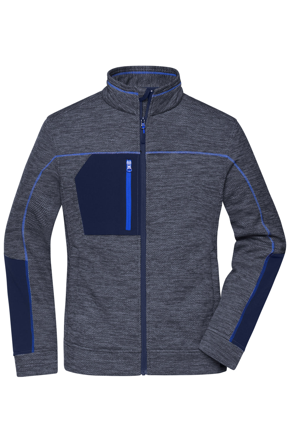 Ladies' Structure Fleece Jacket - navy-melange/navy/royal