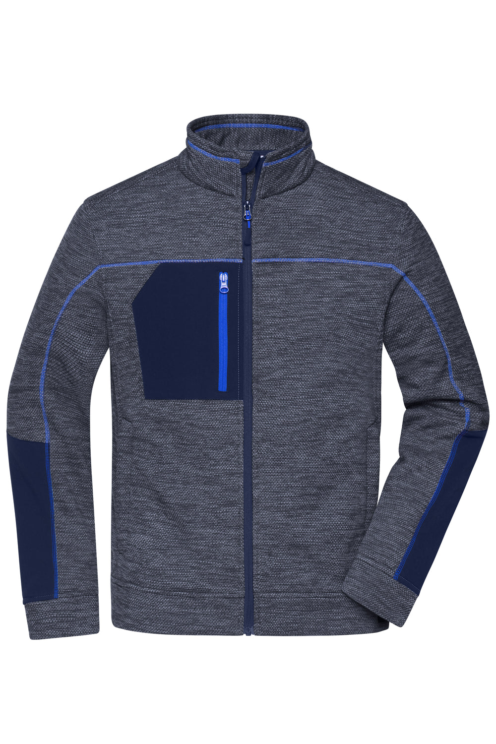 Men's Structure Fleece Jacket - navy-melange/navy/royal