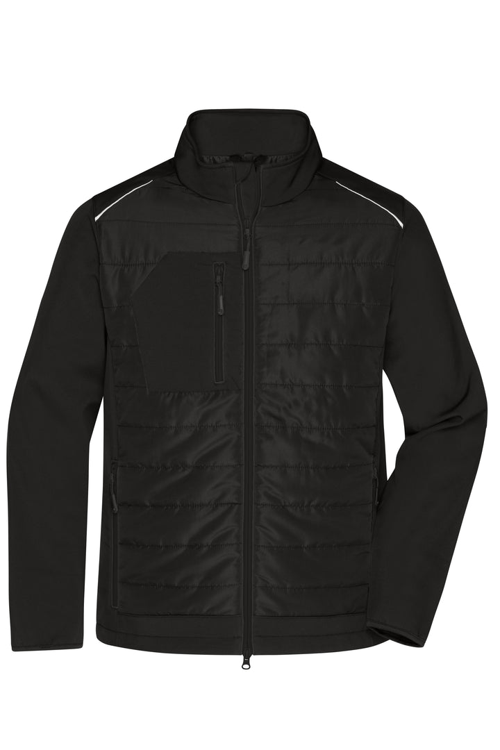 Men's Hybrid Jacket - black/black