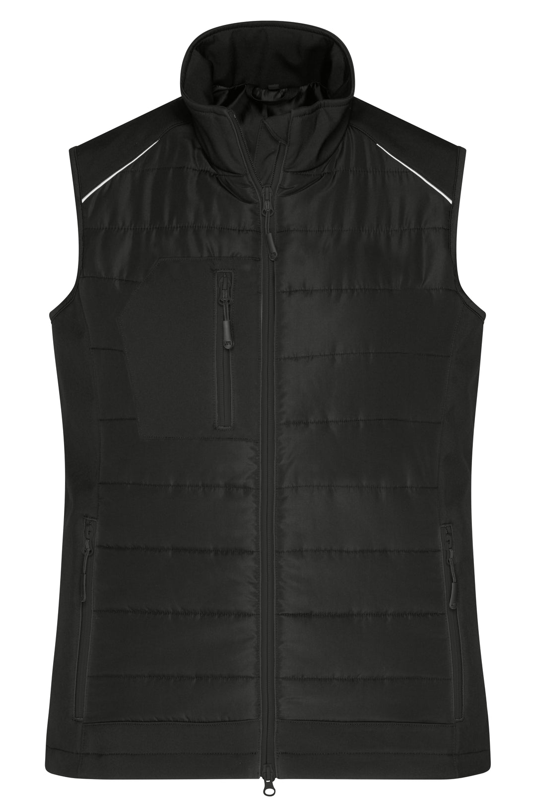 Ladies' Hybrid Vest - black/black