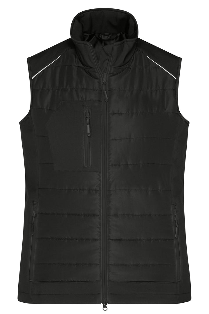 Ladies' Hybrid Vest - black/black