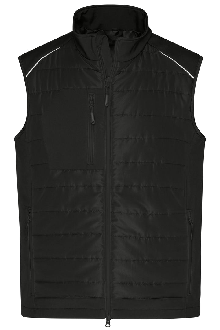 Men's Hybrid Vest - black/black
