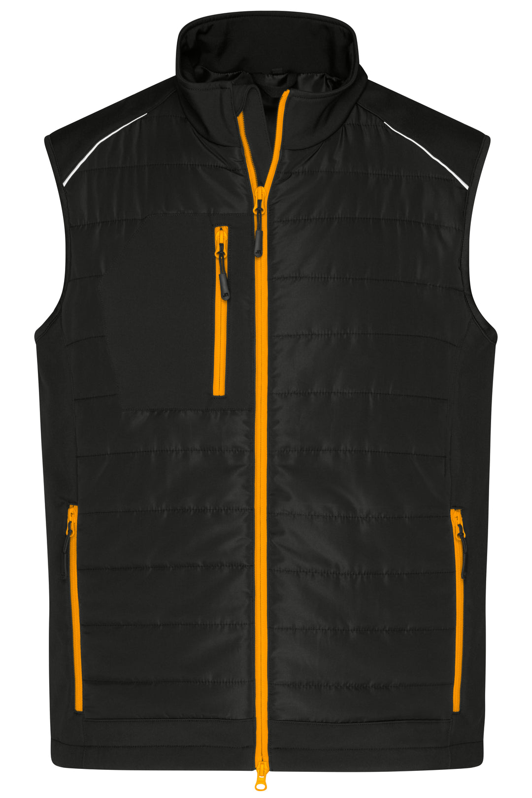 Men's Hybrid Vest - black/neon-orange