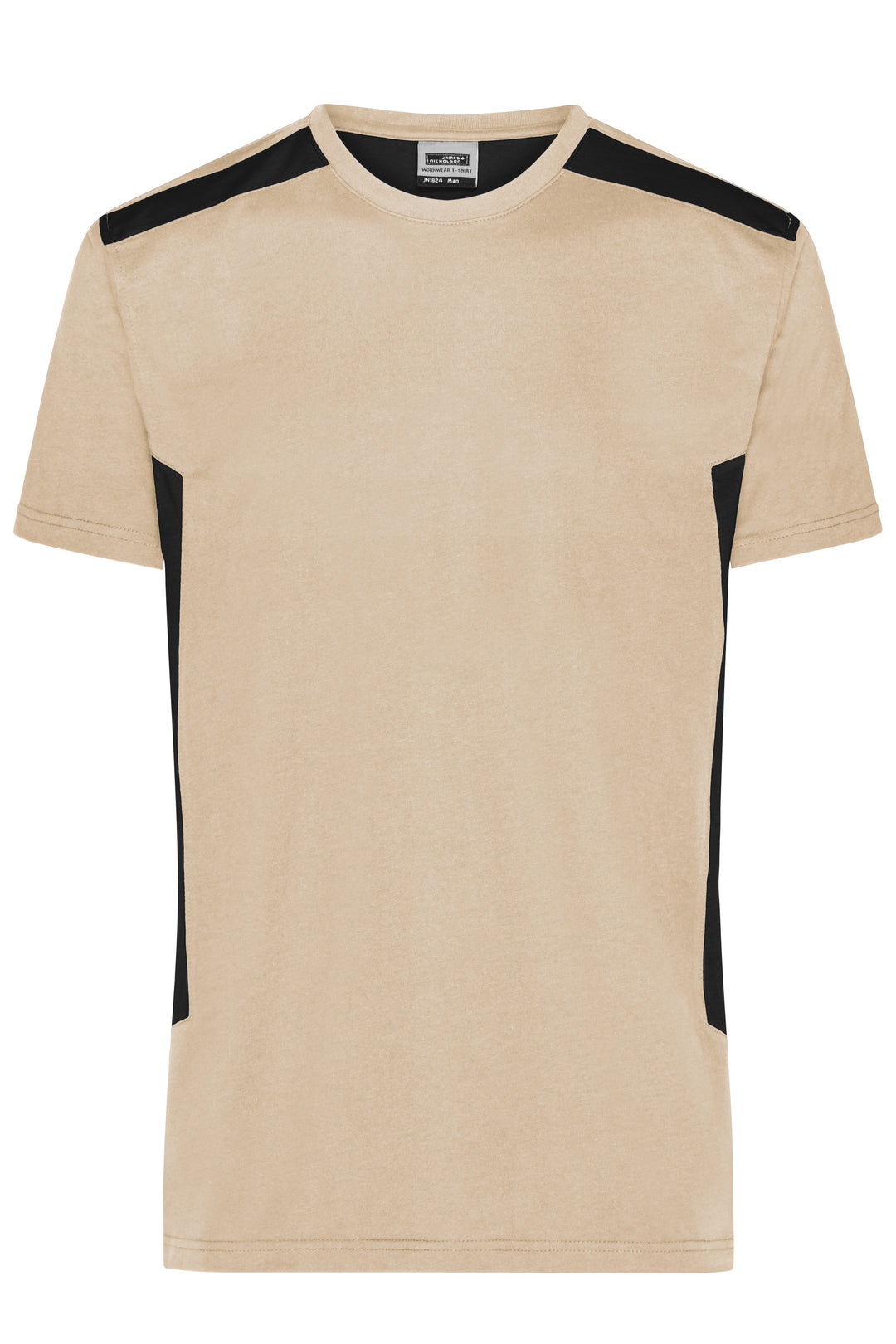 Men's Workwear T-Shirt - STRONG - - stone/black