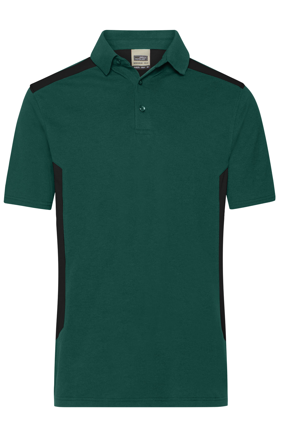 Men's Workwear Polo - STRONG - - dark-green/black