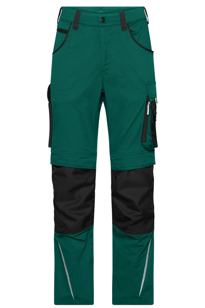 Workwear Pants Slim Line - dark-green/black