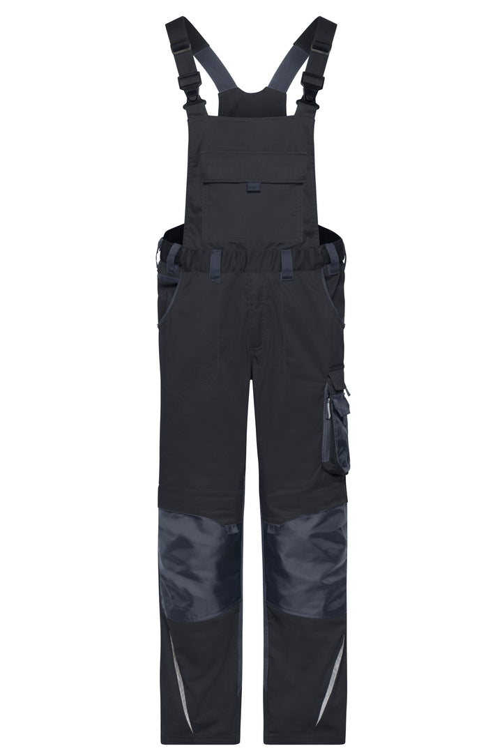 Workwear Pants with Bib - black/carbon