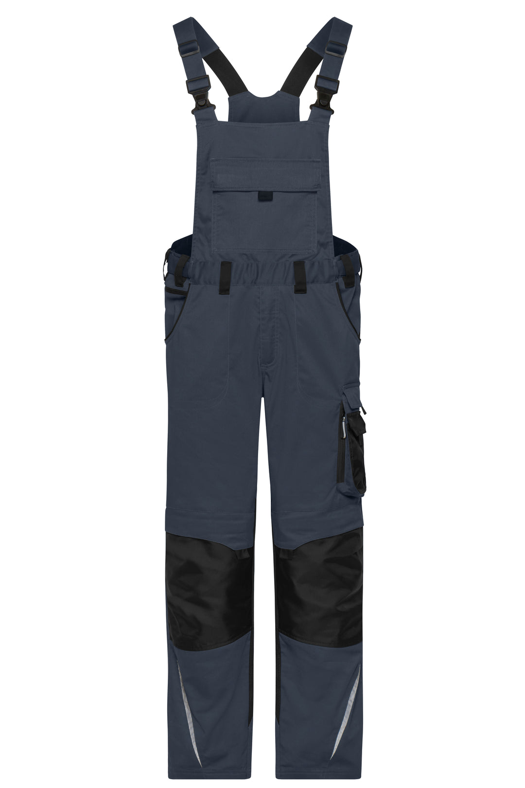 Workwear Pants with Bib - carbon/black