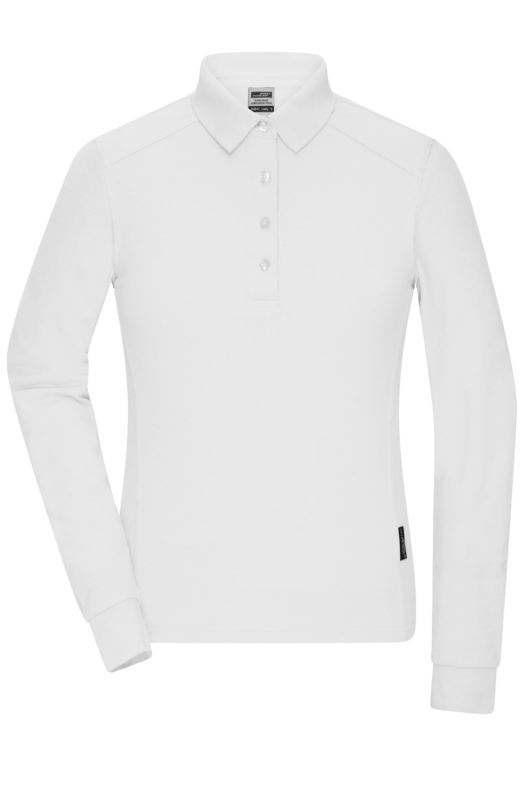 Ladies' Workwear-Long-Sleeved Polo - white