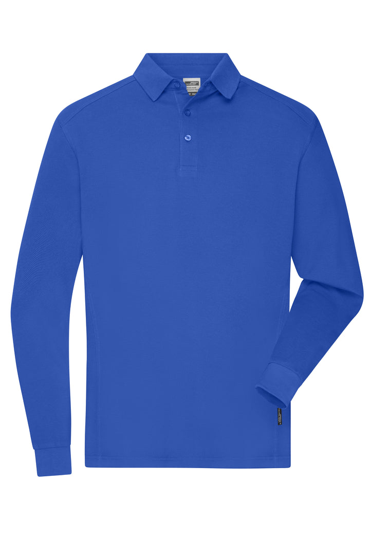 Men's Workwear-Long-Sleeved Polo - royal
