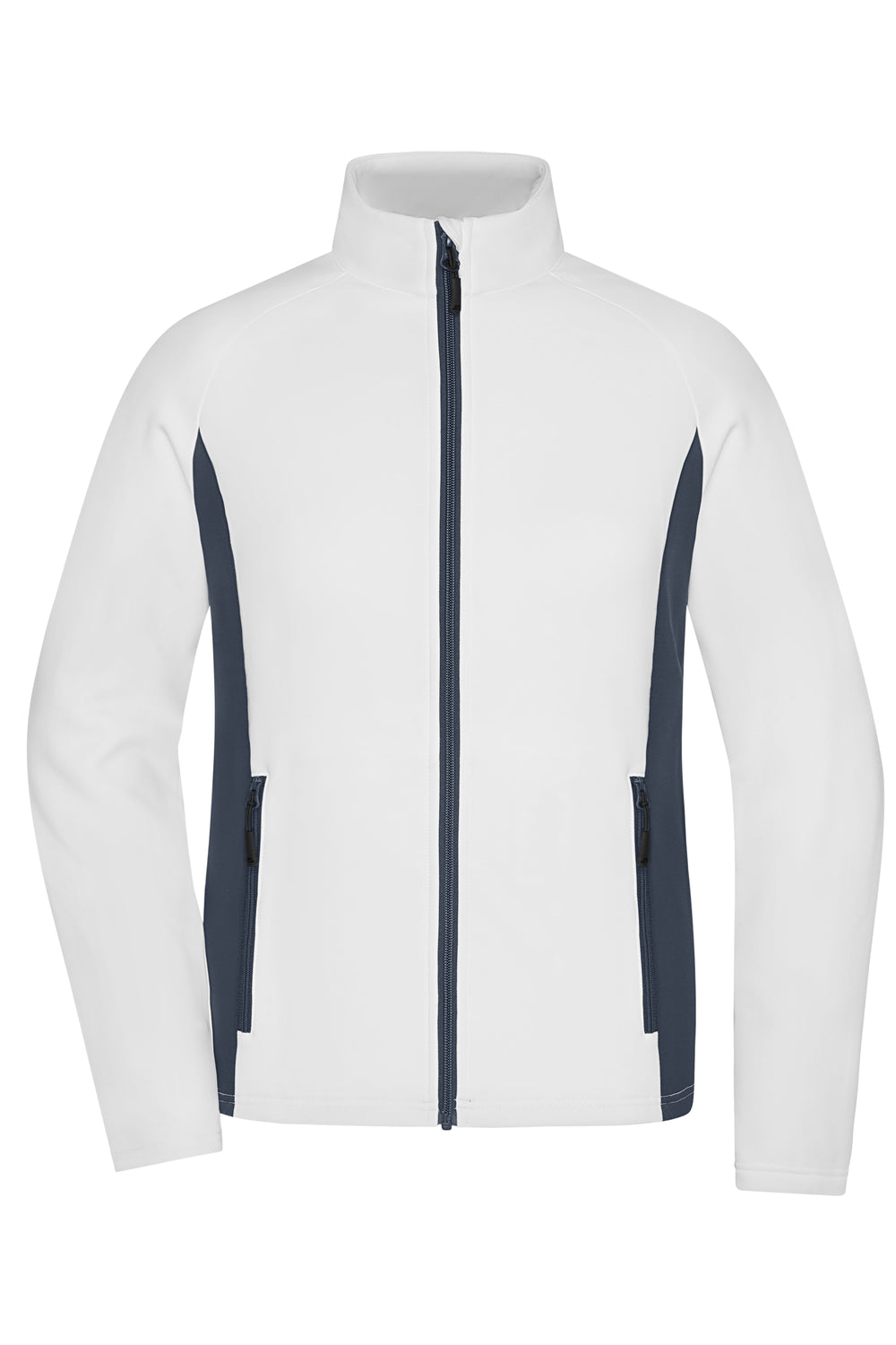 Ladies' Stretchfleece Jacket - white/carbon