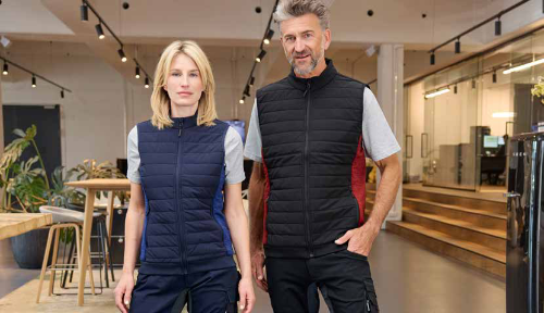 Ladies' Padded Hybrid Vest