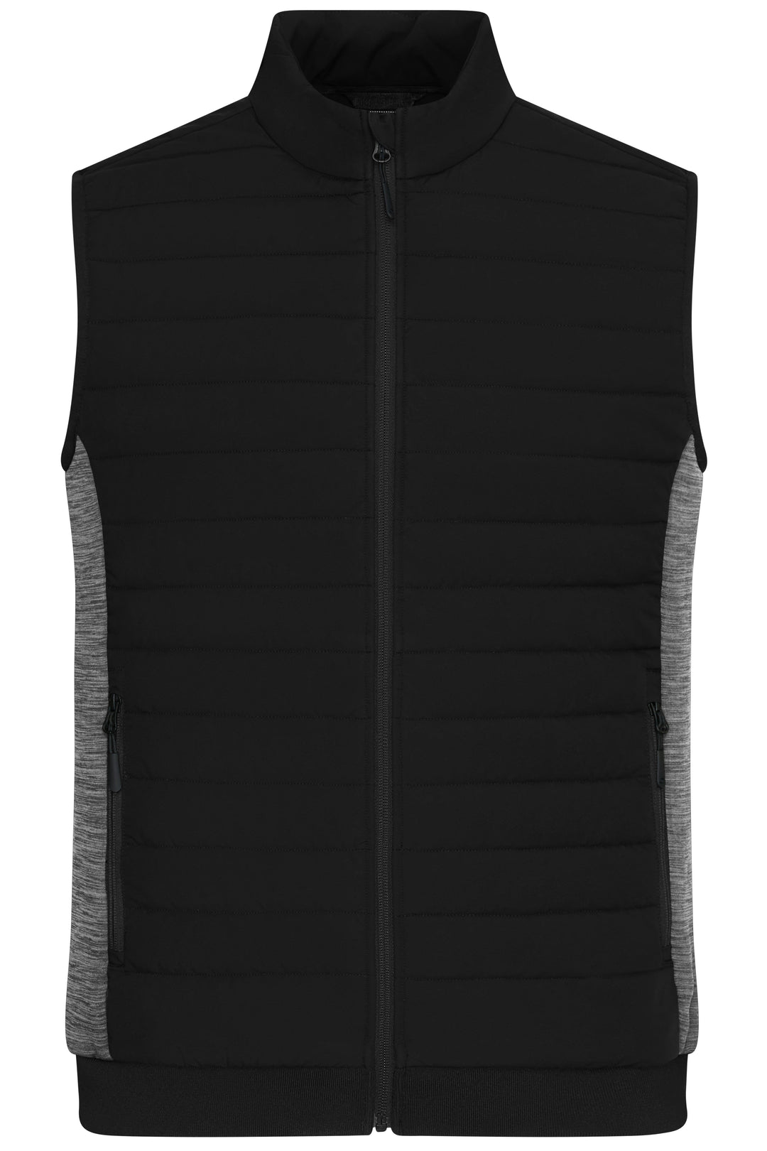Men's Padded Hybrid Vest - black/carbon-melange