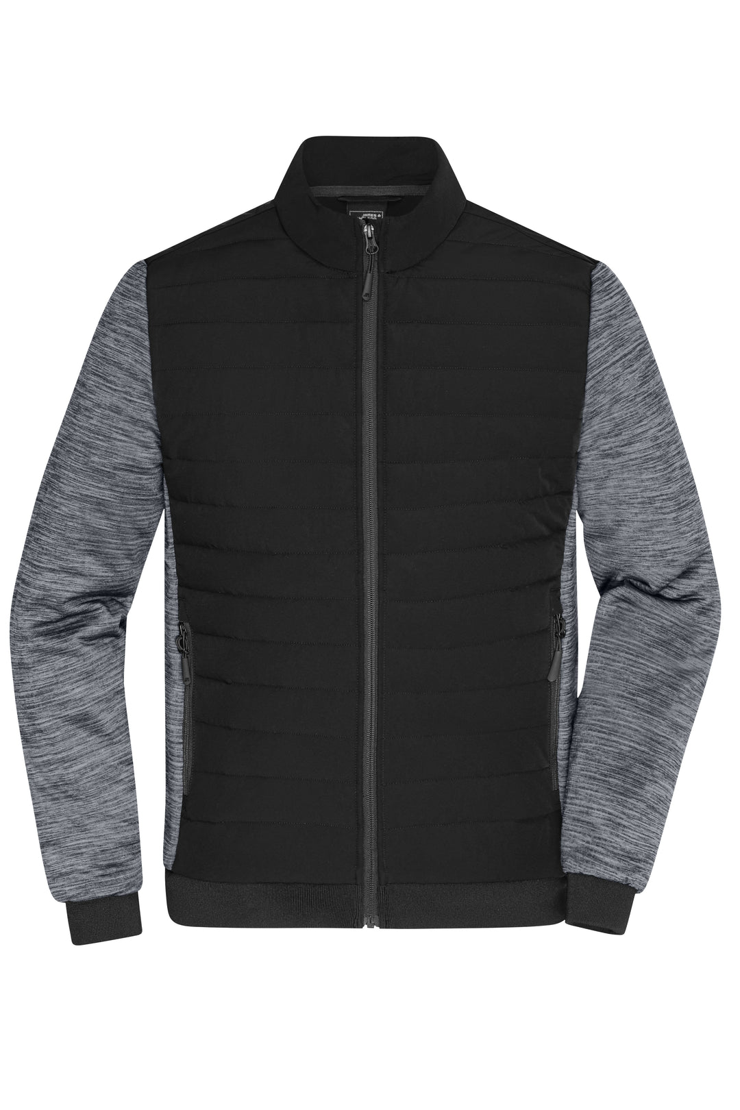 Men's Padded Hybrid Jacket - black/carbon-melange