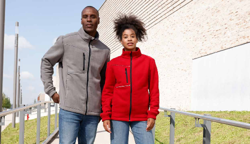 Fleece Jacket - Corduroy Look