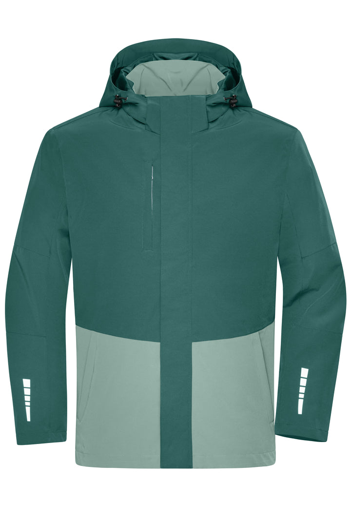 Workwear Hardshell Rainjacket - industrial-green/foggy-green