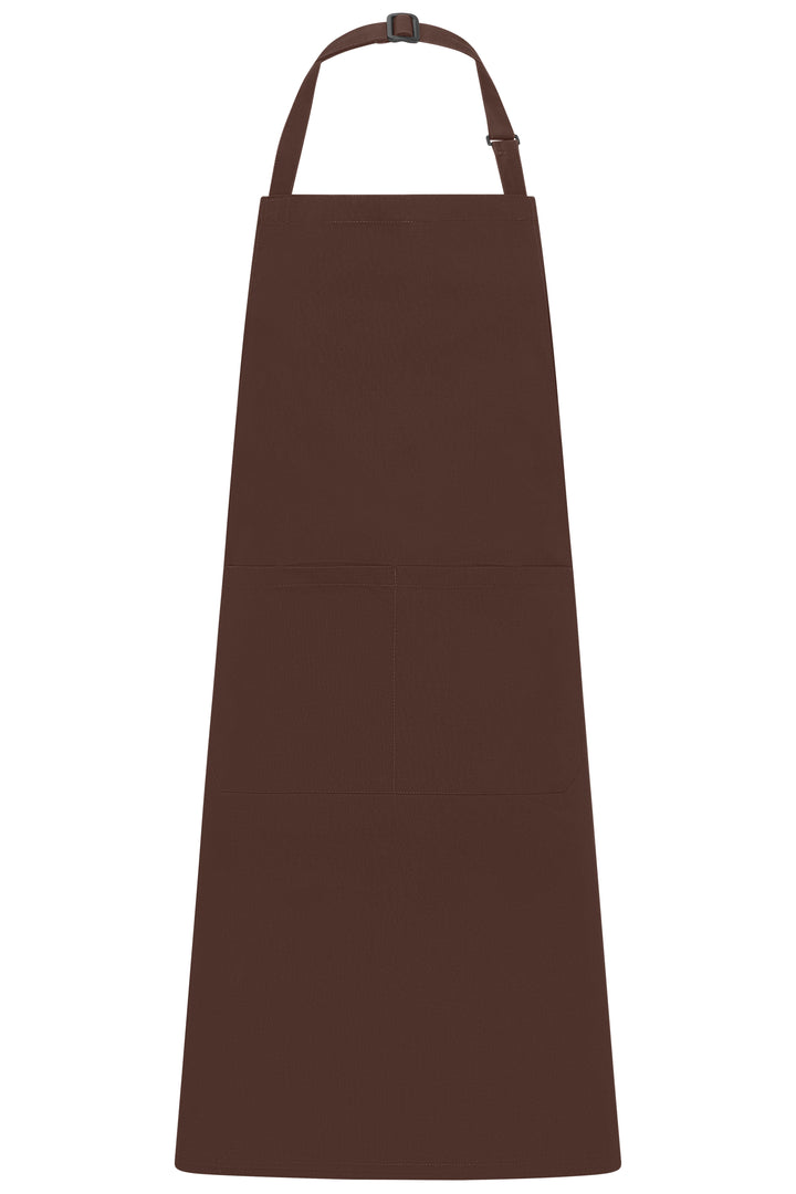 Apron with Bib - brown