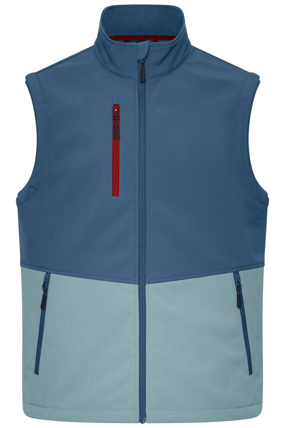 Workwear Softshell Vest - deep-blue/steel-blue