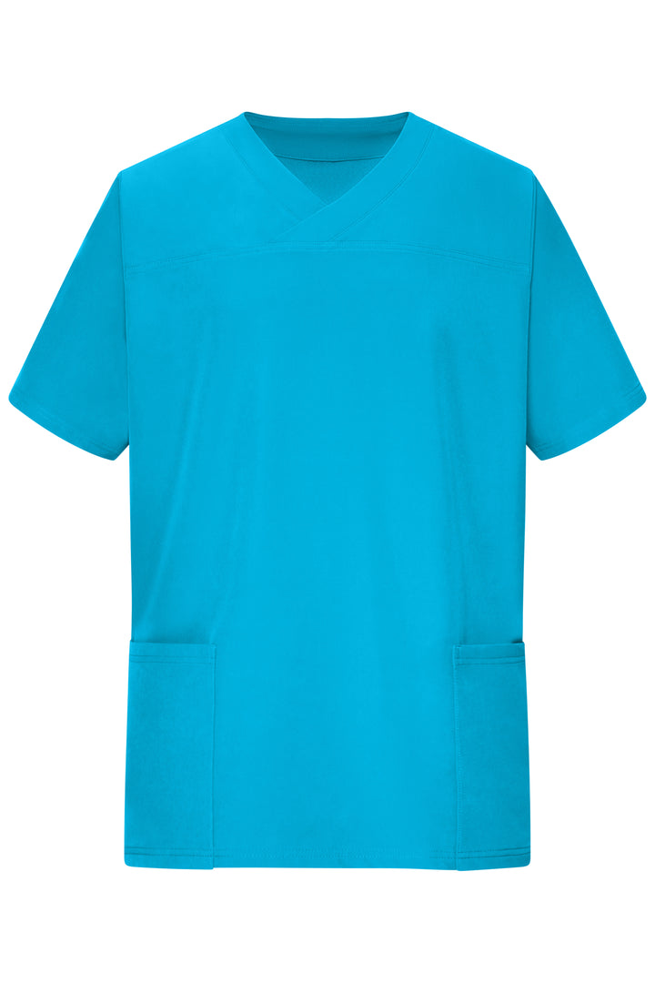 Mens Stretch-Kasack - turquoise